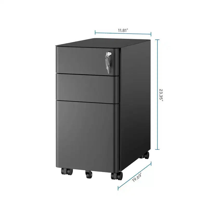 Archivador Pedestal Móvil con 3 Cajones