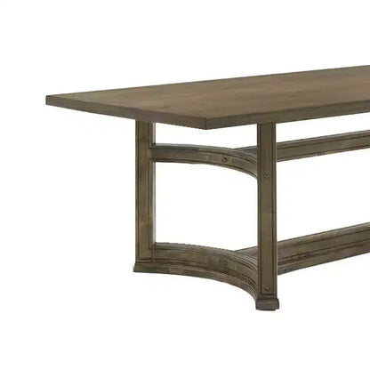 Mesa de comedor de 63", acabado nogal