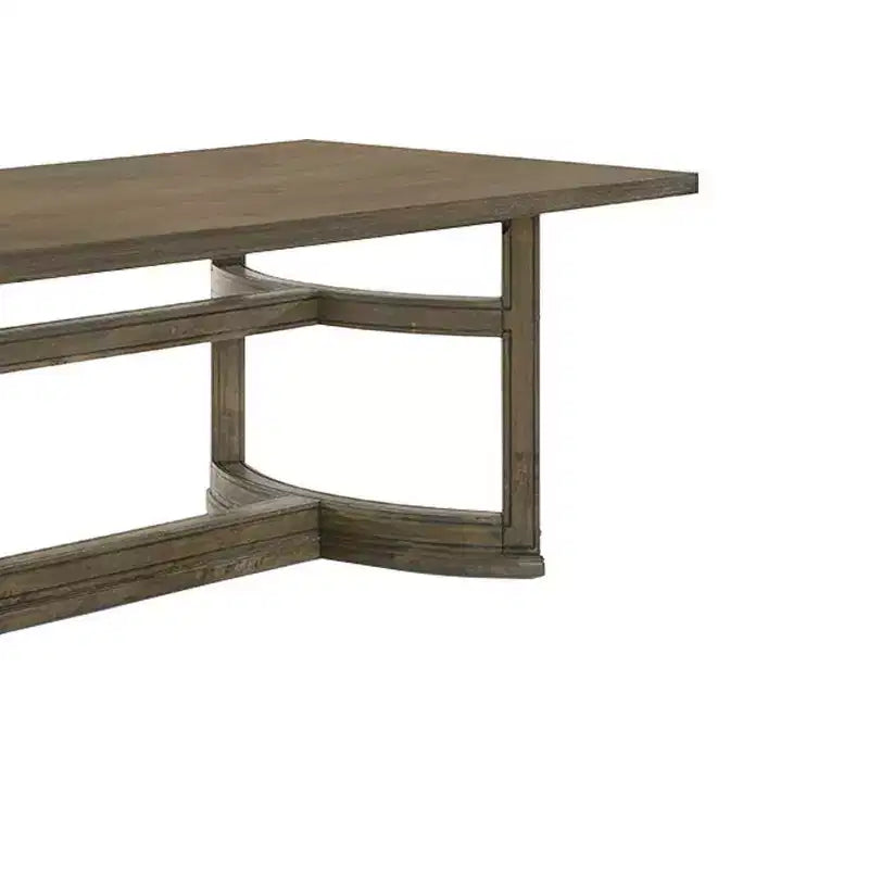 Mesa de comedor de 63", acabado nogal