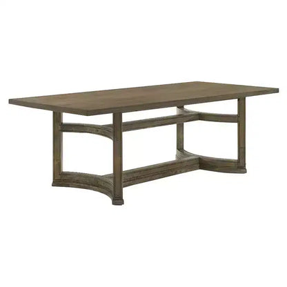 Mesa de comedor de 63", acabado nogal