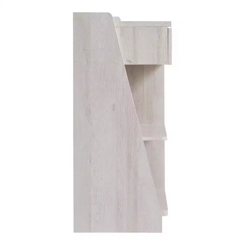 Buhardilla de 47" de 5 Estantes Estilo Rústico con Almacenamiento de Vino, Roble Blanco