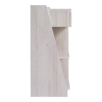 Buhardilla de 47" de 5 Estantes Estilo Rústico con Almacenamiento de Vino, Roble Blanco