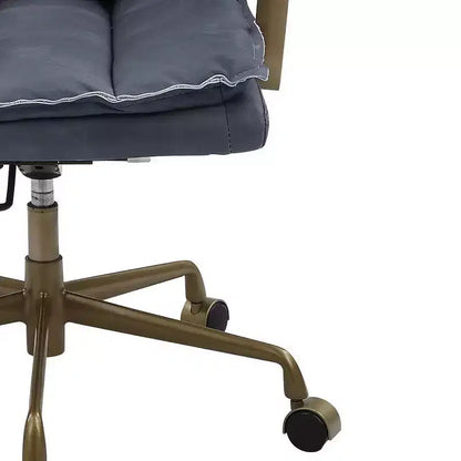 Silla de asiento activo de 25", cuero gris