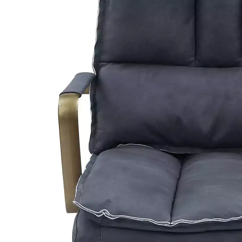 Silla de asiento activo de 25", cuero gris