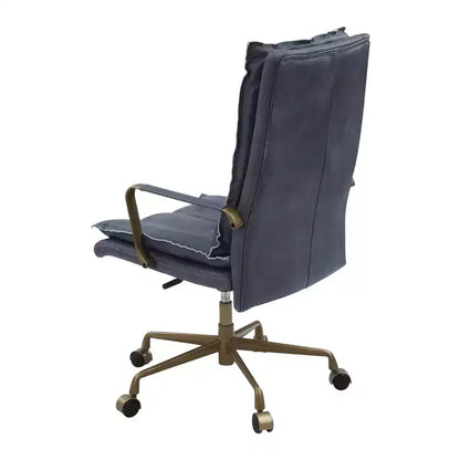 Silla de asiento activo de 25", cuero gris