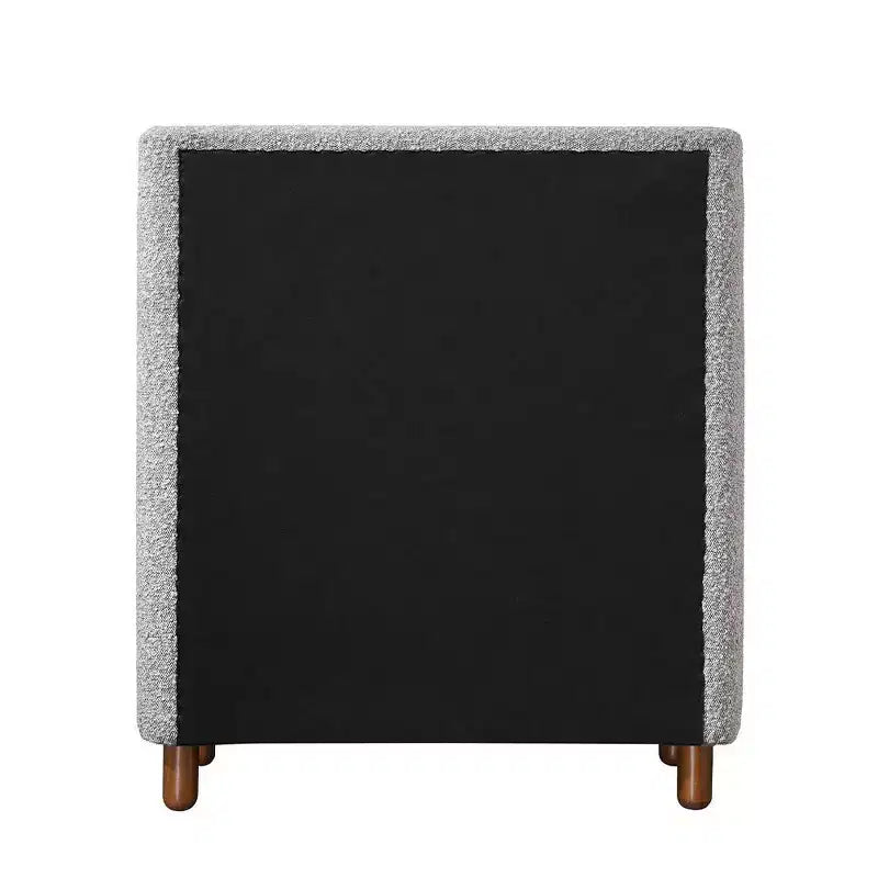 Cajón decorativo de almacenamiento de 33", boucle gris