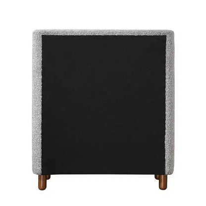 Cajón decorativo de almacenamiento de 33", boucle gris