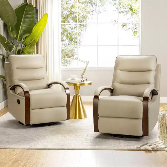 Cómoda de madera de 6 cajones, nogal marrón y dorado
