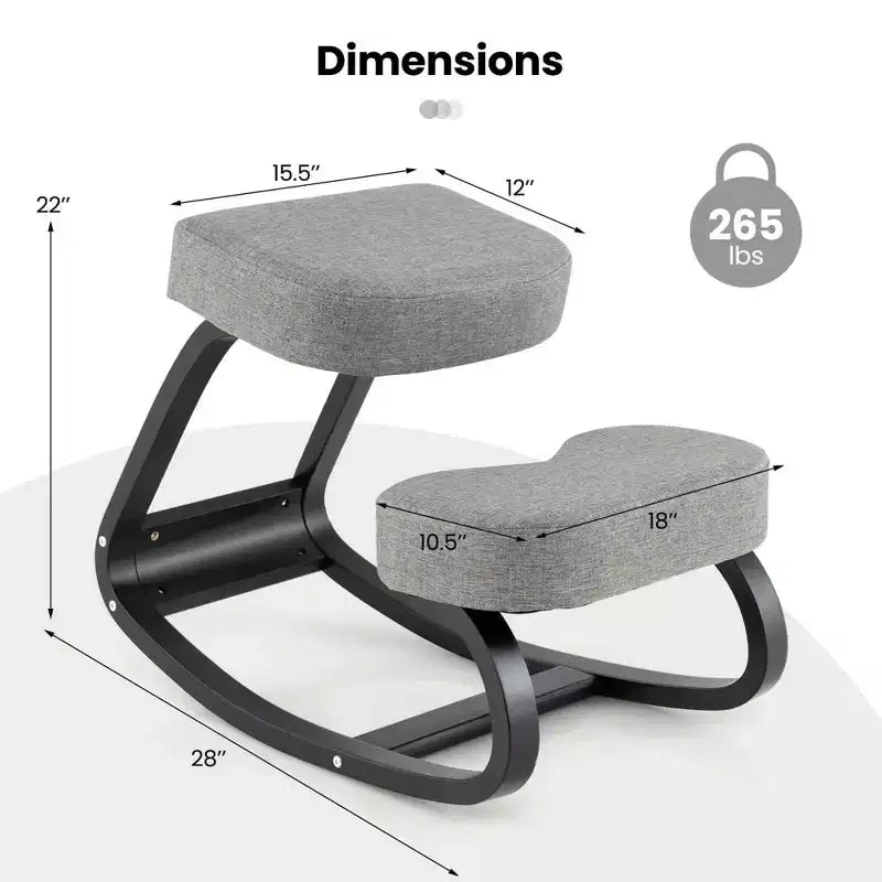 Silla ergonómica mecedora para arrodillarse