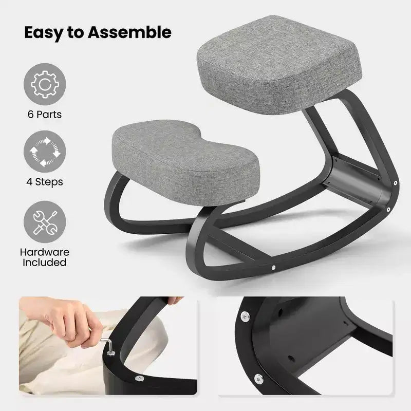 Silla ergonómica mecedora para arrodillarse