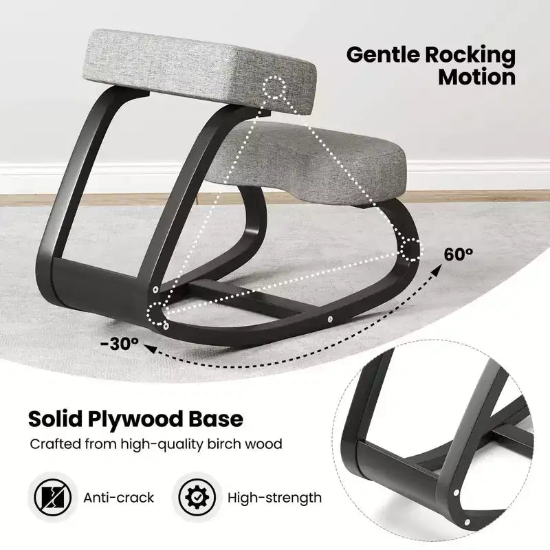 Silla ergonómica mecedora para arrodillarse