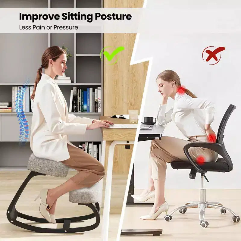 Silla ergonómica mecedora para arrodillarse