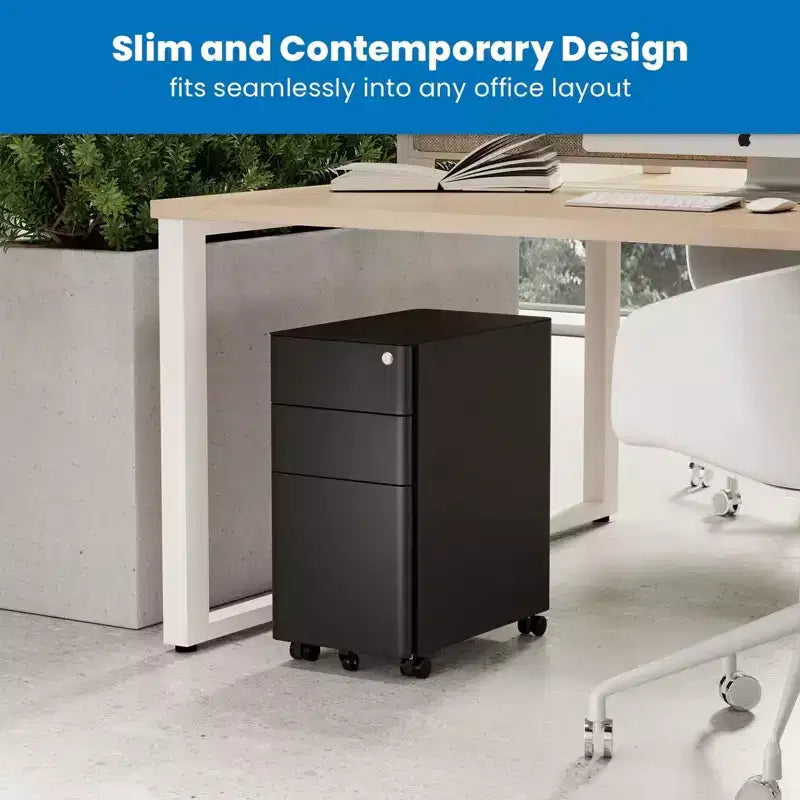 Archivador Pedestal Móvil con 3 Cajones