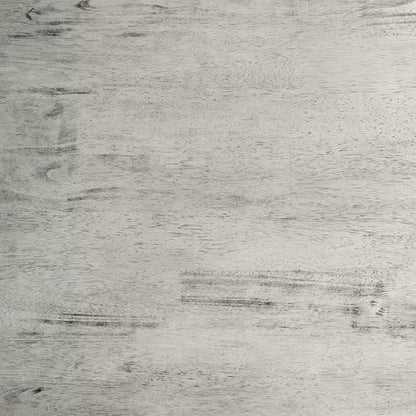 Mesa de comedor rústica de madera con base de caballete