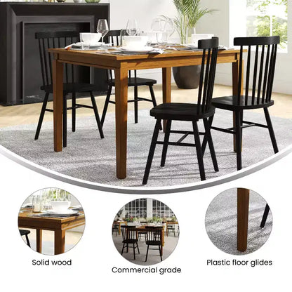Mesa de comedor de madera maciza
