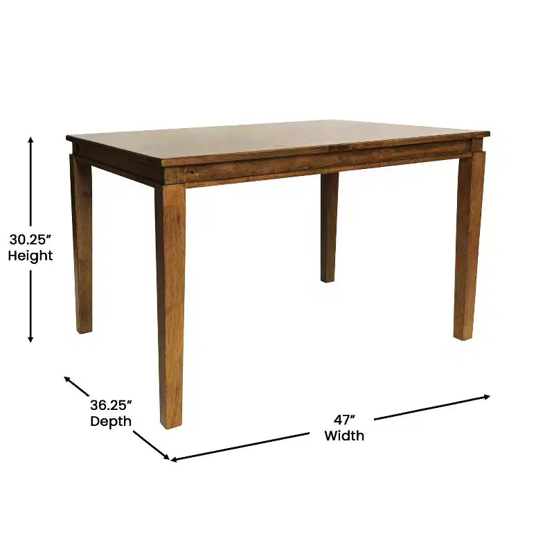 Mesa de comedor de madera maciza