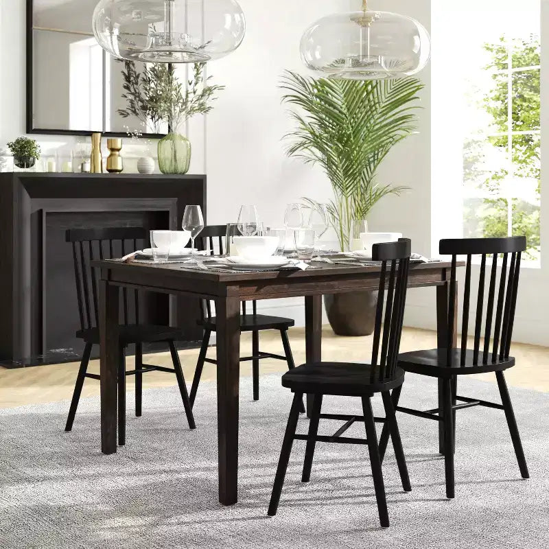 Mesa de comedor de madera maciza