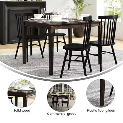 Mesa de comedor de madera maciza