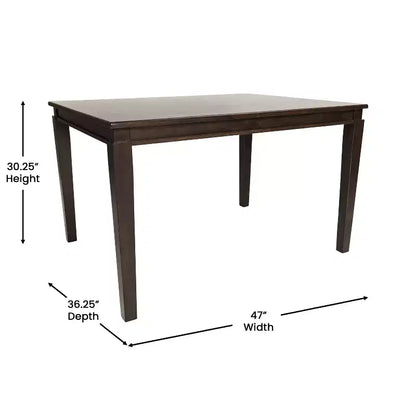 Mesa de comedor de madera maciza