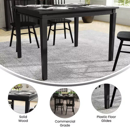 Mesa de comedor de madera maciza
