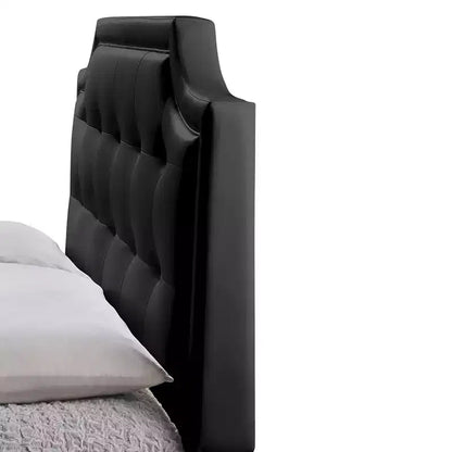 Estructura de cama tapizada tipo plataforma para adultos