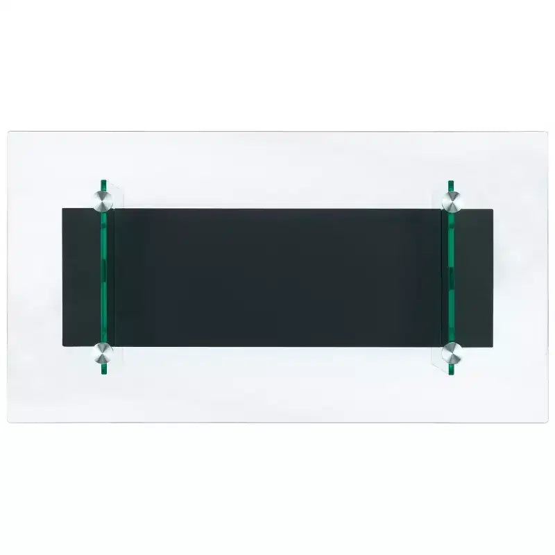 Mesa de centro moderna con estante inferior