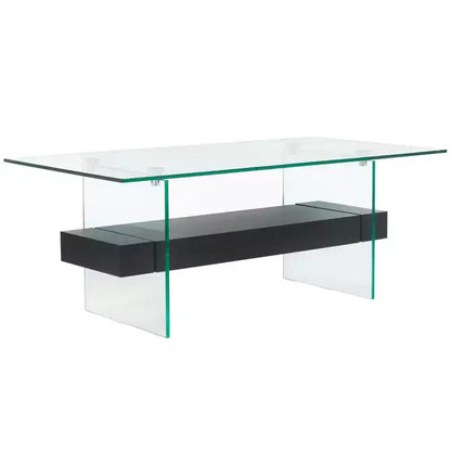 Mesa de centro moderna con estante inferior