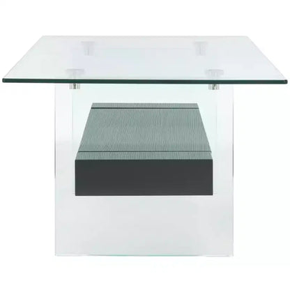 Mesa de centro moderna con estante inferior