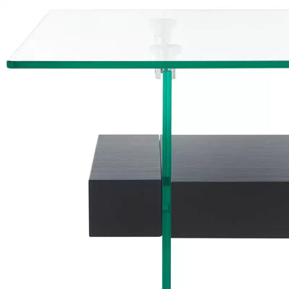 Mesa de centro moderna con estante inferior