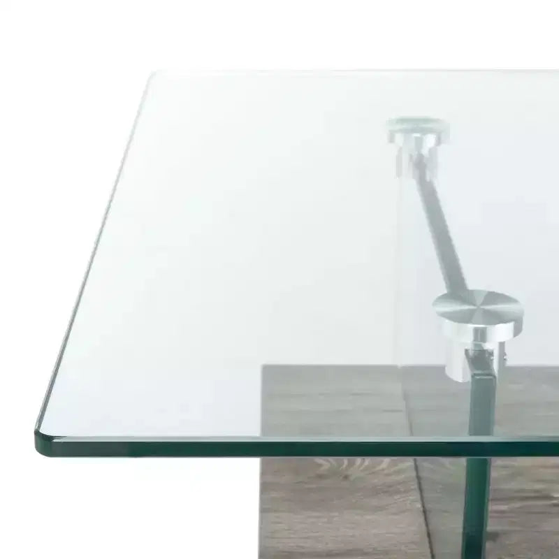 Mesa de centro moderna con estante inferior