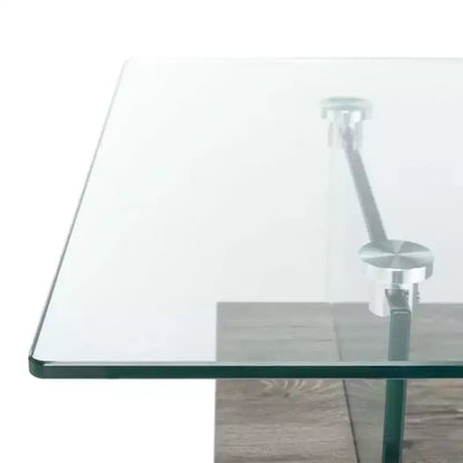 Mesa de centro moderna con estante inferior