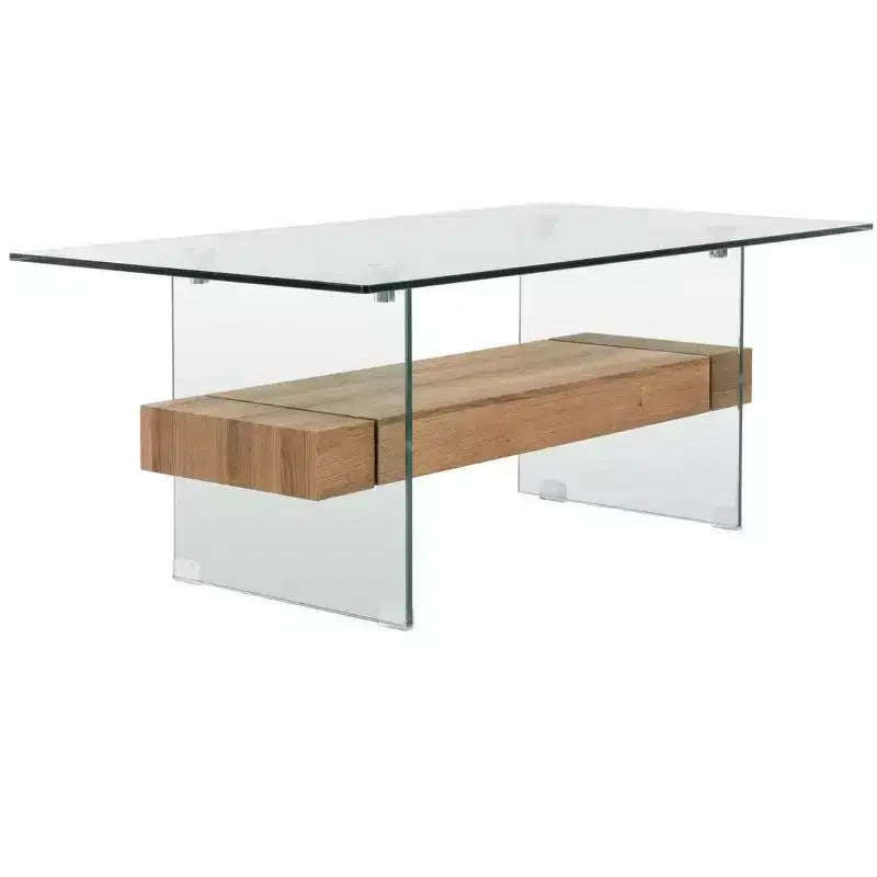 Mesa de centro moderna con estante inferior