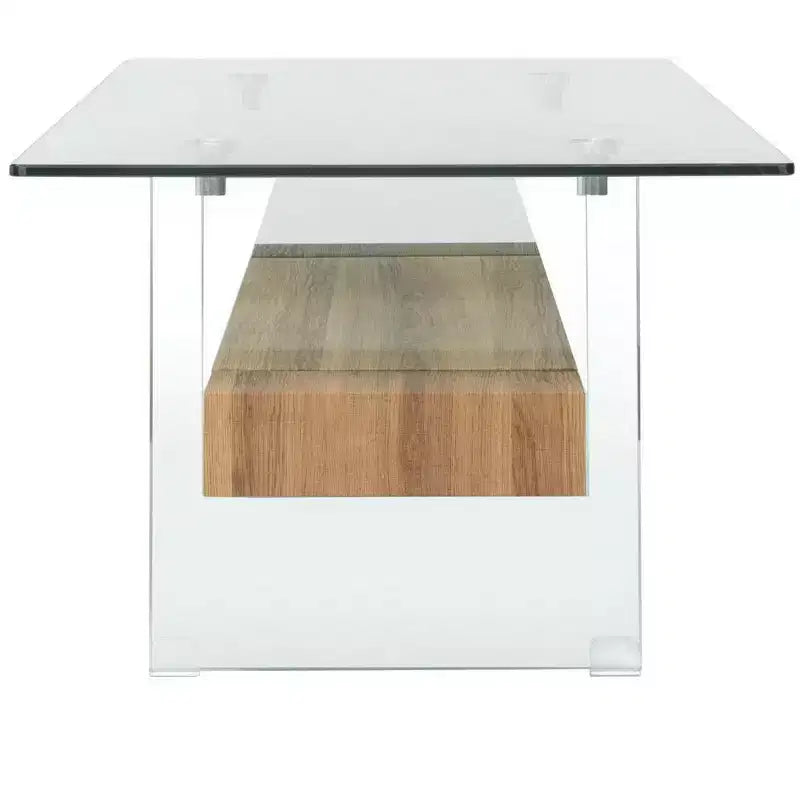 Mesa de centro moderna con estante inferior