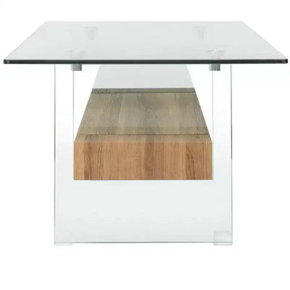 Mesa de centro moderna con estante inferior