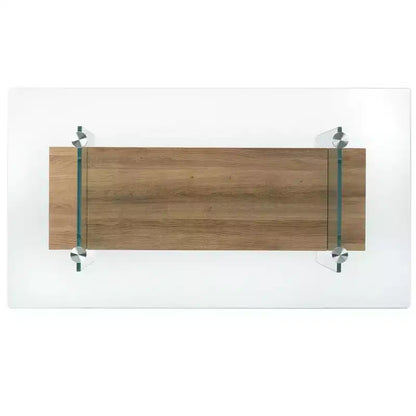 Mesa de centro moderna con estante inferior