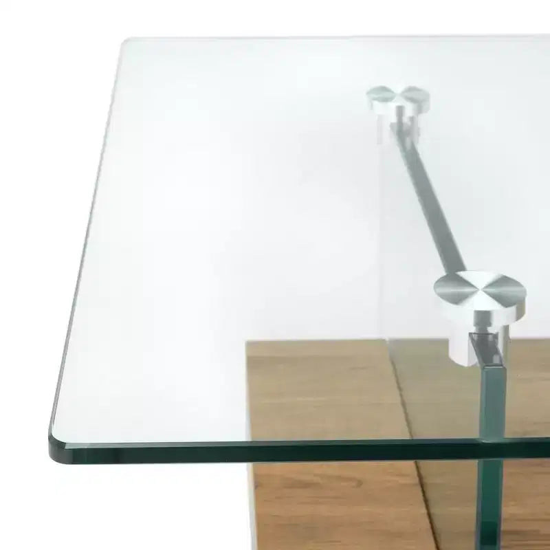 Mesa de centro moderna con estante inferior