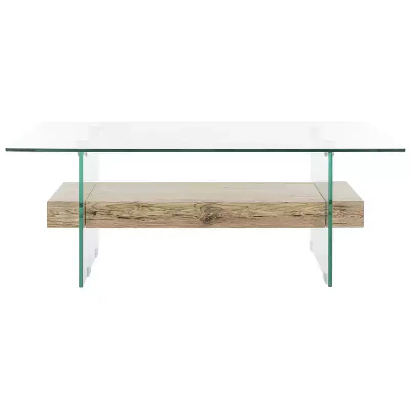 Mesa de centro moderna con estante inferior