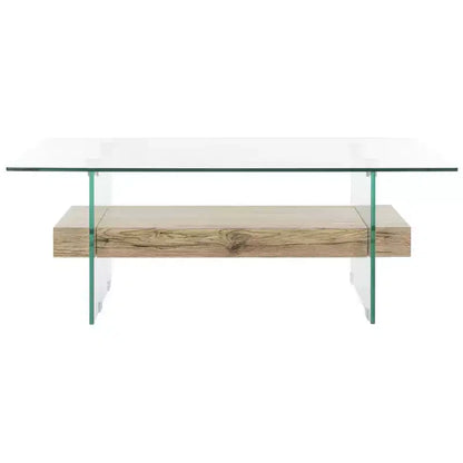 Mesa de centro moderna con estante inferior