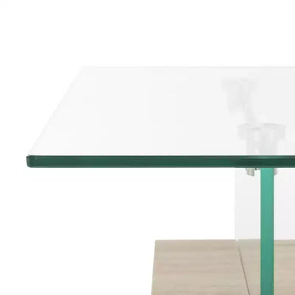 Mesa de centro moderna con estante inferior