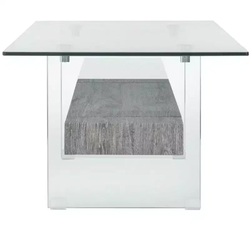 Mesa de centro moderna con estante inferior