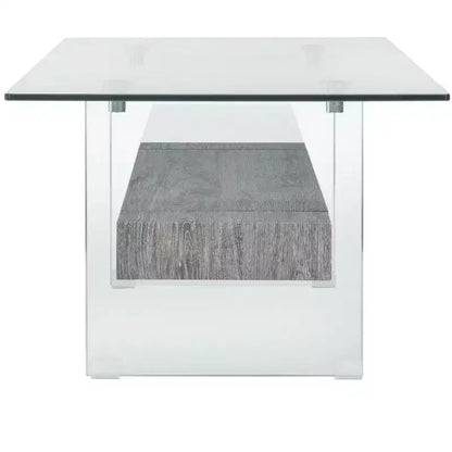 Mesa de centro moderna con estante inferior