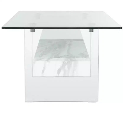 Mesa de centro moderna con estante inferior