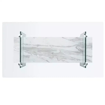 Mesa de centro moderna con estante inferior