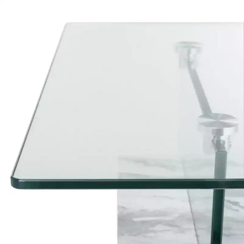 Mesa de centro moderna con estante inferior