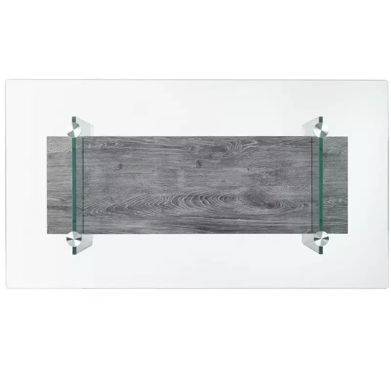 Mesa de centro moderna con estante inferior