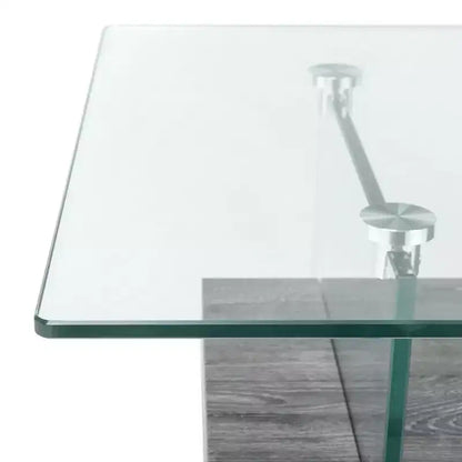 Mesa de centro moderna con estante inferior