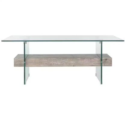 Mesa de centro moderna con estante inferior