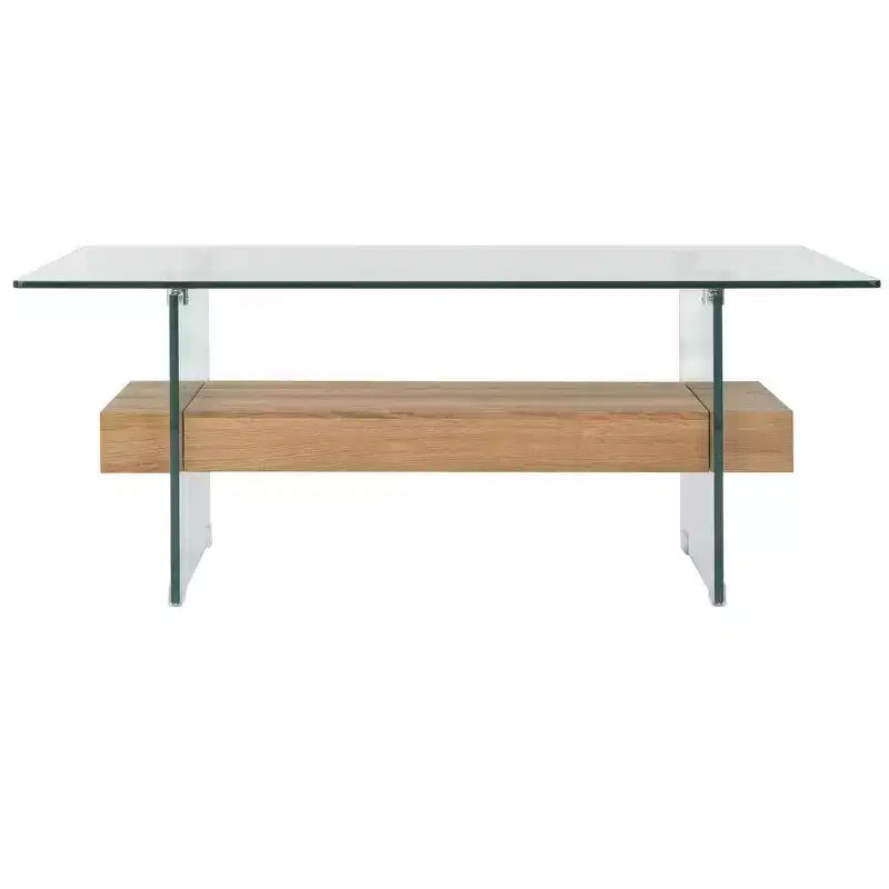 Mesa de centro moderna con estante inferior
