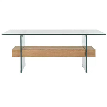 Mesa de centro moderna con estante inferior