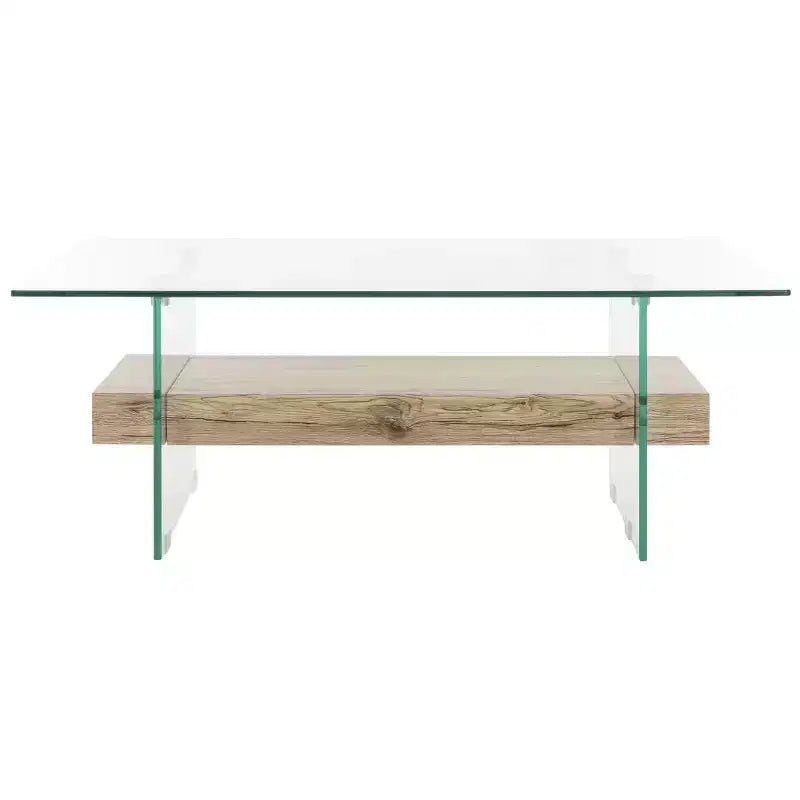 Mesa de centro moderna con estante inferior
